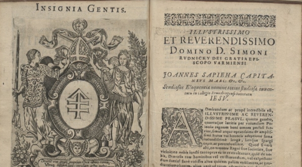  "In primo felicissimo optatissimoq. [...] Simonis Rvdnicky [...] episcopi Varmiensis in svvm episcopatvm aduentu gratvlationes" (druk Georg Schönfels; fragment)  