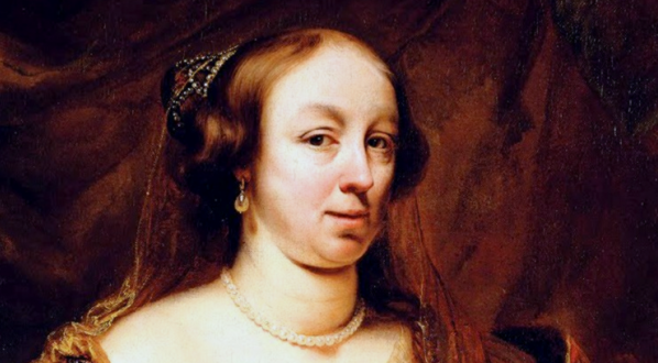  "Portret Ludwiki Marii Gonzagi, królowej Polski" Ferdinanda Bola.  