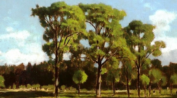 "Krajobraz z drzewami"  Władysława Aleksandra Maleckiego.  