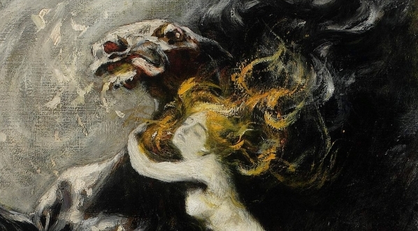  "Szał" (szkic) Władysława Podkowińskiego.  