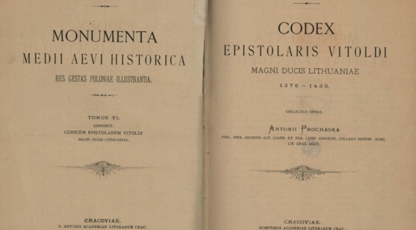  Antoni Prochaska "Codex epistolaris Vitoldi " (strona tytułowa)  