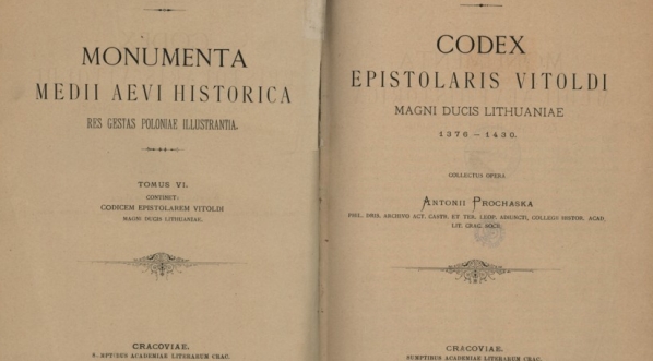  Antoni Prochaska "Codex epistolaris Vitoldi " (strona tytułowa)  