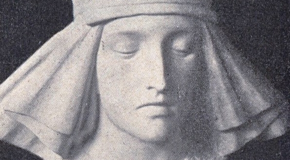  Głowa Jadwigi z sarkofagu.  