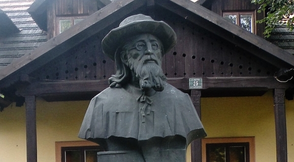  Popiersie Jana Matejki przed jego dworkiem w Krzesławicach (w Krakowie-Nowej Hucie).  