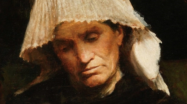  "Stara kobieta w czepcu" Leona Wyczółkowskiego.  