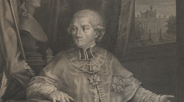  Michał Poniatowski, grafika portretowa (autor: Girolamo Carattoni)  