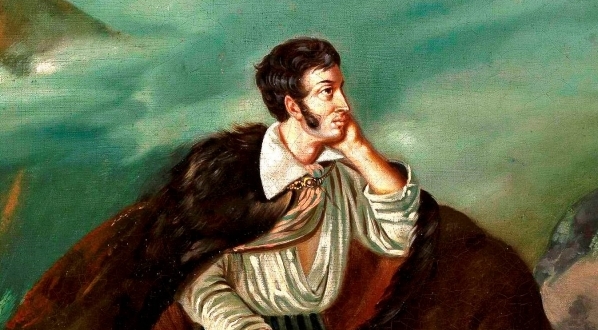  "Portret Adama Mickiewicza na Judahu skale" nieznanego autora.  