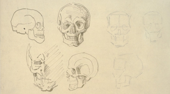  Cyprian Kamil Norwid, studia czaszki ludzkiej  (1856 r.)  