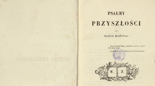  Zygmunt Krasiński "Psalmy przyszłości" (strona tytułowa, wyd. 1845 r.)  