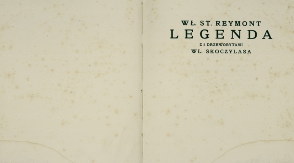  Władysław Stanisław Reymont "Legenda" (strona tytułowa)  