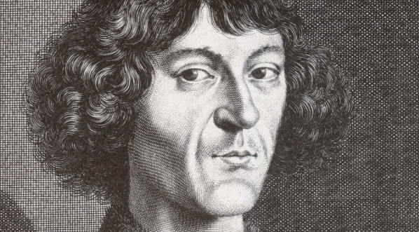  "Wizerunek Mikołaja Kopernika podług sztychu Jeremiasza Falcka."  