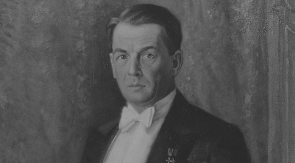  Obraz artysty malarza Józefa Chlebusa przedstawiający portret dyrektora teatru Juliusza Osterwę.  