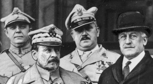  Powitanie gen. Józefa Hallera przez Związek Hallerczyków w Nowym Jorku w 1933 roku.  