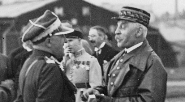  Inspektor francuskiego lotnictwa generał Emile  Hergault z wizytą w Warszawie w czerwcu 1931 roku.  