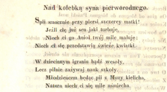  "Zbiór wierszy. Z. 1" Józefa Lompy.  