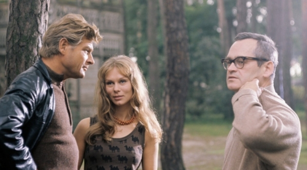  Na planie filmu Stanisława Lenartowicza "Opętanie" z 1972 roku.  