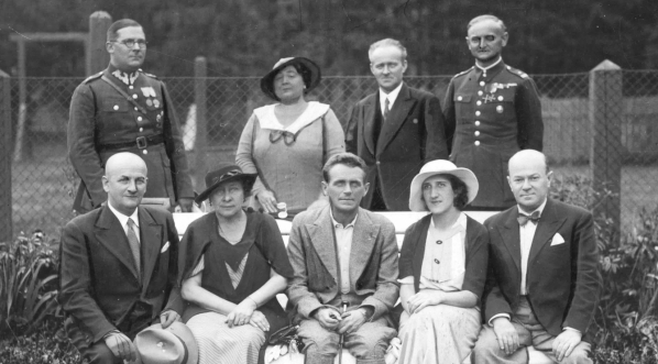  Uroczystości w Oficerskim Domu Wypoczynkowym w Truskawcu k. Drohobycza z okazji rocznicy wymarszu Pierwszej Kompanii Kadrowej w sierpniu 1934 roku.  