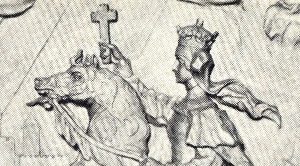  "Wjazd królowej Jadwigi do Wilna" Aleksandra Borawskiego.  