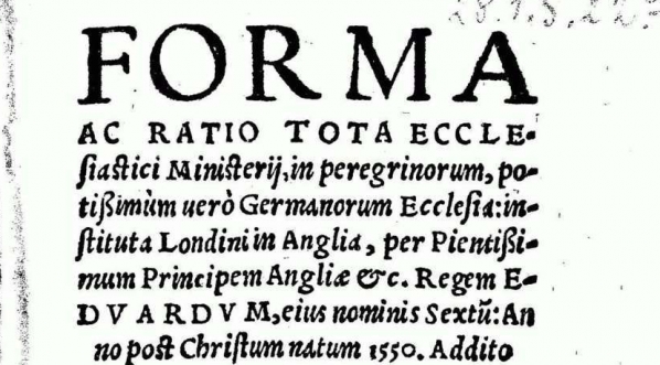  Jan Łaski "Forma ac ratio tota ecclesiastici ministerii..." (strona tytułowa)  