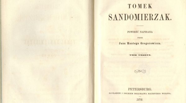  Jan Kanty Gregorowicz "Tomek Sandomierzak : powieść. T. 3" (strona tytułowa)  