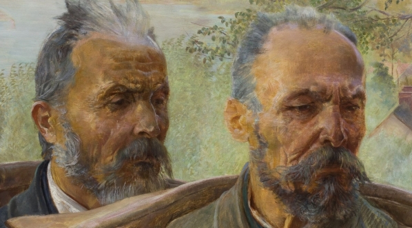  "Dwie głowy starców" Jacka Malczewskiego.  