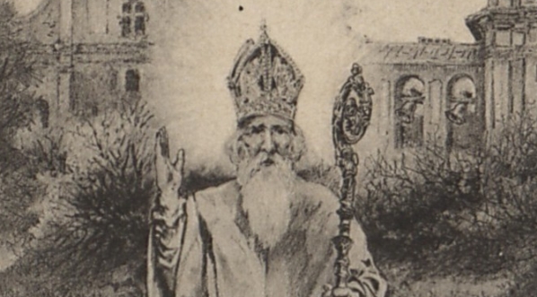  Reprodukcja rysunku Tadeusza Rybkowskiego (pocztówka)  