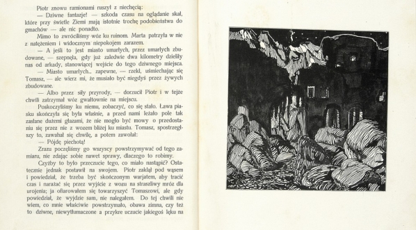  Antoni Stanisław Procajłowicz, ilustracja w: Jerzy Żuławski "Na srebrnym globie"  