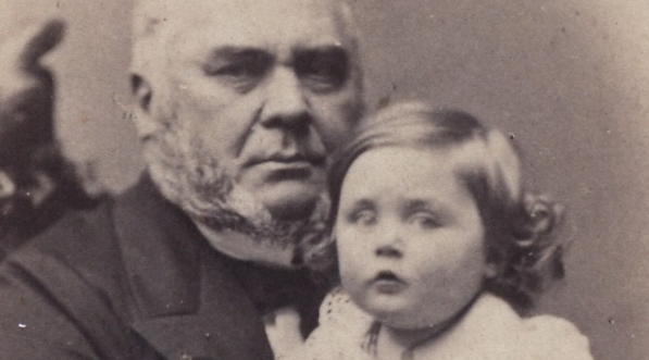  Aleksander Wielopolski z wnukiem Władysławem.  