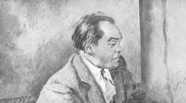  Obraz Kazimierza Sichulskiego przedstawiający portret mężczyzny.  