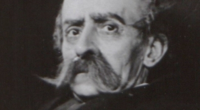  Ludwik Solski jako Strażnik Krzemieniecki w "Złotej Czaszce" Juliusza Słowackiego.  