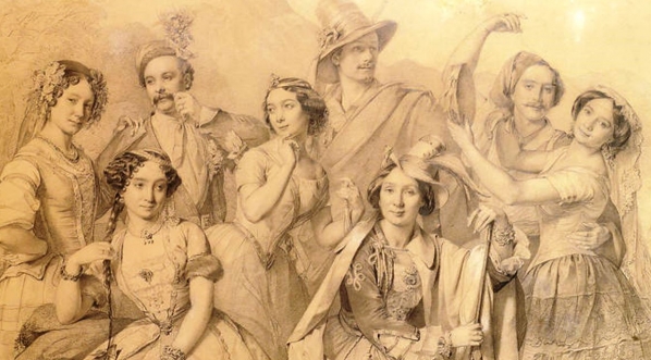  "Artyści baletu sceny warszawskiej" Józefa Simmlera.  