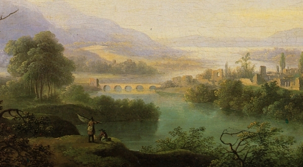  "Krajobraz z rybakami" Antoniego Langego.  