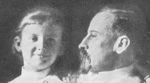  Sienkiewicz z córką.  