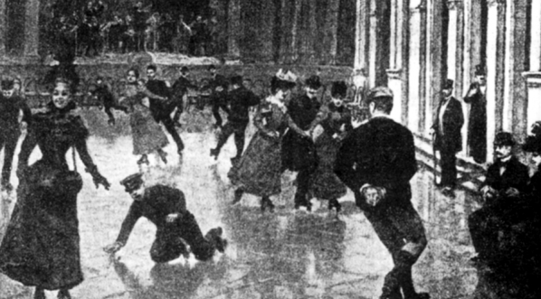  Wrotkowisko w Salonie Wielkiej Alei w Dolinie Szwajcarskiej, II poł. XIX w.  