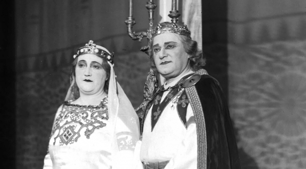  Przedstawienie operowe "Lohengrin" Ryszarda Wagnera w Teatrze im. Juliusza Słowackiego w Krakowie w 1932 roku. (2)  