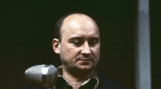  Na planie filmu Grzegorza Królikiewicza "Tańczący jastrząb" z 1977 roku.  