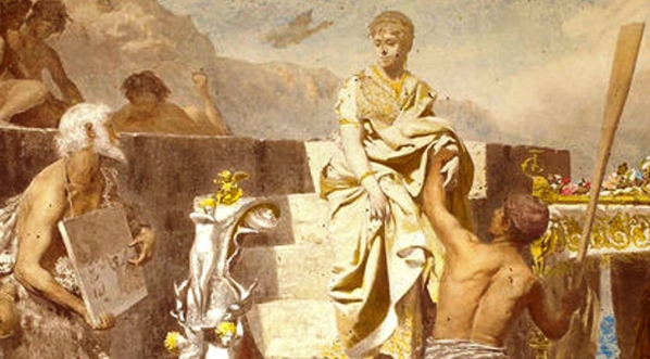  ""Rozbitek żebrzący" Henryka Siemiradzkiego ("Le naufragé mendiant") .  