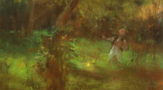  "Chłopiec pod jabłonią" Witolda Pruszkowskiego.  