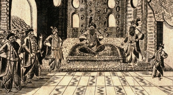  Ilustracja Michała Żukowskiego do sztuki  "Niecnota w sidłach" Franciszki Urszuli Radziwiłłowej.  