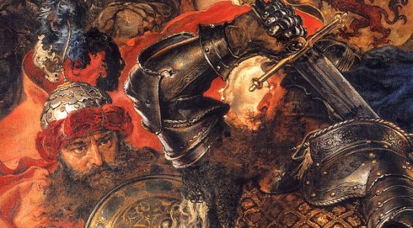  Detal obrazu "Bitwa pod Grunwaldem" Jana Matejki.  