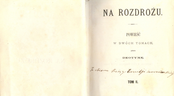  Deotyma [Jadwiga Łuszczewska] "Na rozdrożu : powieść. TII" (strona tytułowa)  