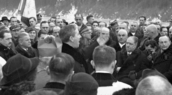  Poświęcenie zapory wodnej na Sole w Porąbce 13.12.1936 r.  