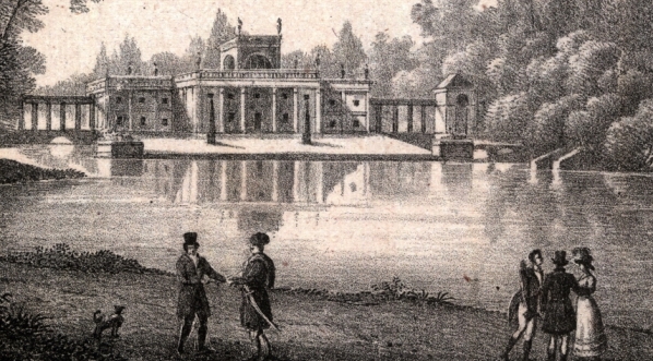  "Łazienki, Pałac królewski pod Warszawą" Antoniego Langego.  