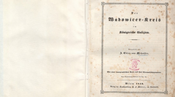  Mehoffer Joseph "Der Wadowicer-Kreis im Königreiche Galizien" (strona tytułowa)  
