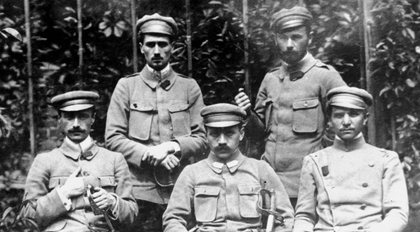  Współorganizatorzy Związku Strzeleckiego w 1914 roku w Ropience.  