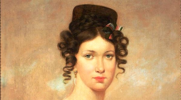  "Portret Antoniny z Czyszkowskich Gepner (1813-1870), żony malarza" Rafała Hadziewicza.  