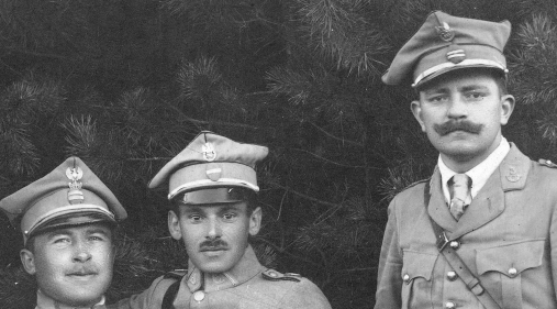  Oficerowie armii gen. Józefa Hallera w 1919 roku.  