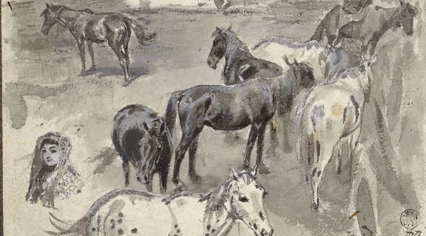  "Stadnina w Bajdarach na Krymie"  Wacław Pawliszaka.  