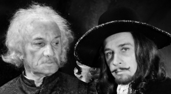  Tadeusz Białoszczyński i Edmund Fetting w serialu Andrzeja Konica "Czarne chmury" z 1973 roku.  