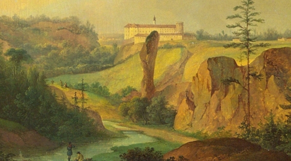  "Widok zamku w Pieskowej Skale" Antoniego Langego.  